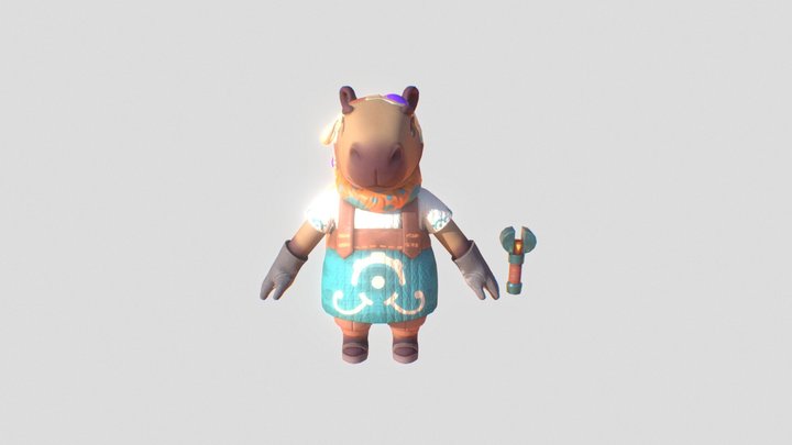 FanArt da Personagem Kapi Inventor 3D Model