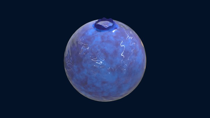 Giant Frozen Blue 3D Model