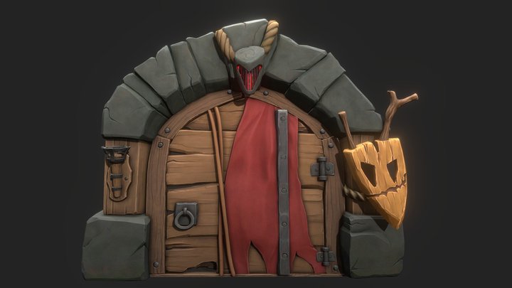 Fantasy door 3D Model