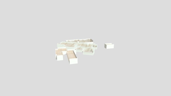 Police Station - Timber Roof Design 3D Model