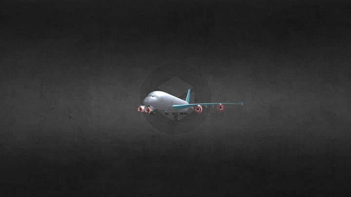 Airbus A380-800 3D Model