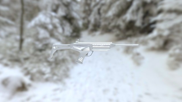 Plasma Rifle V2 3D Model
