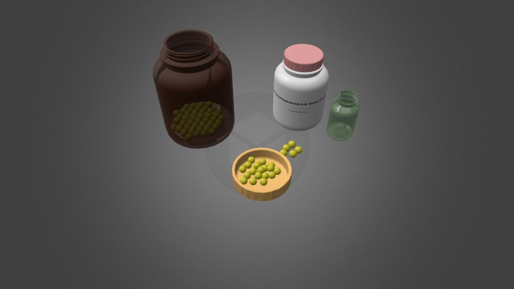 Medical ascorbic bottles