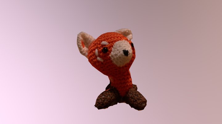 Crochet Fox 3D Model