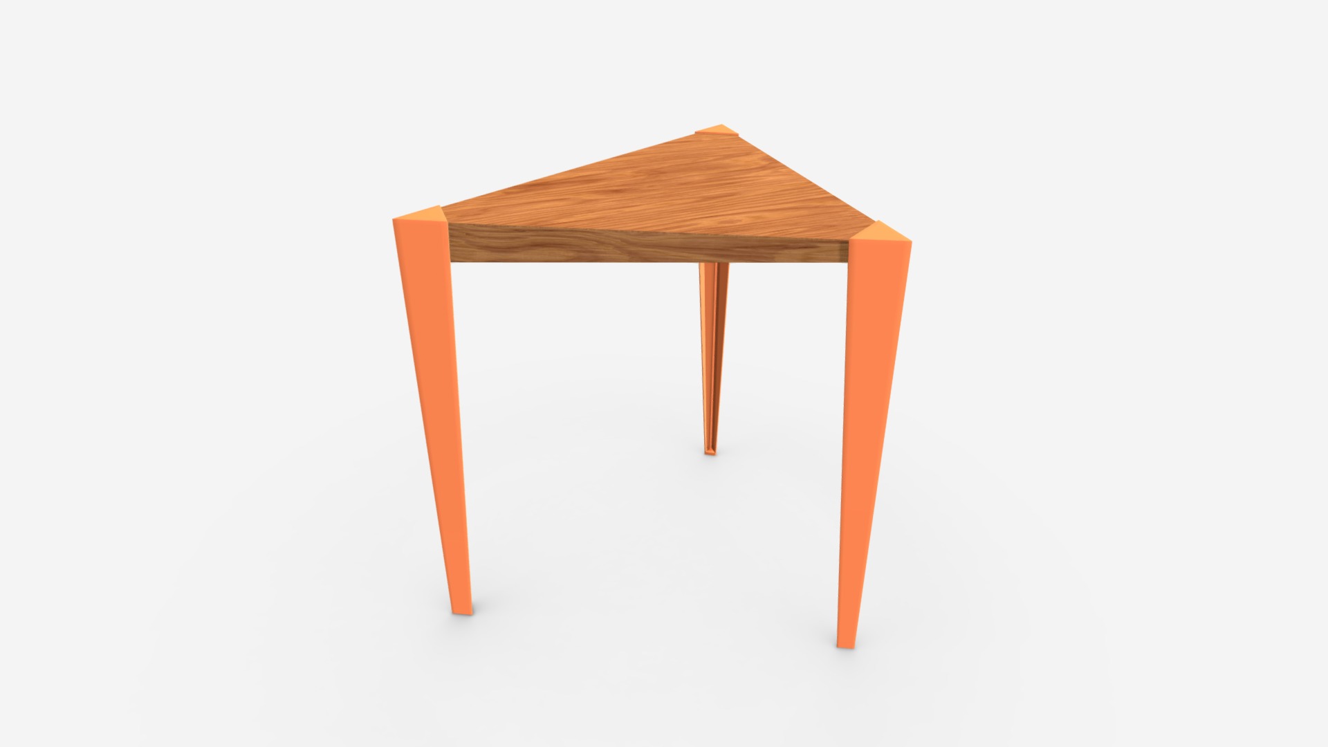 3D model Minimalistic Stool - This is a 3D model of the Minimalistic Stool. The 3D model is about a wooden table with legs.