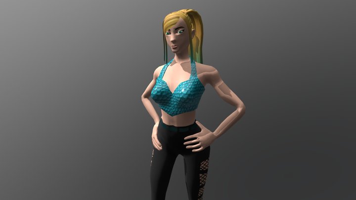 Serena Character Model 3D Model