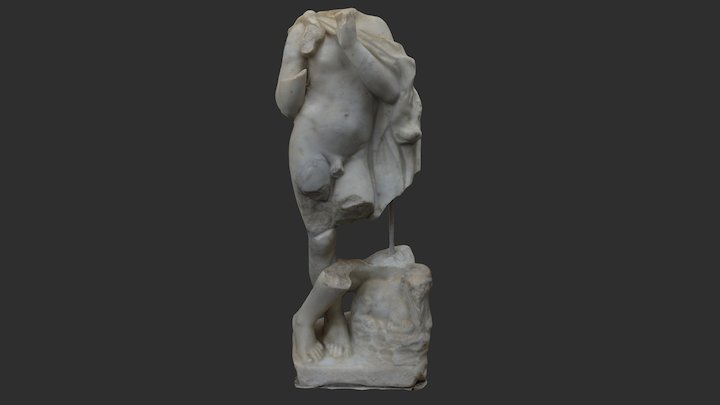 Statue sans tête d'un Satyre 3D Model