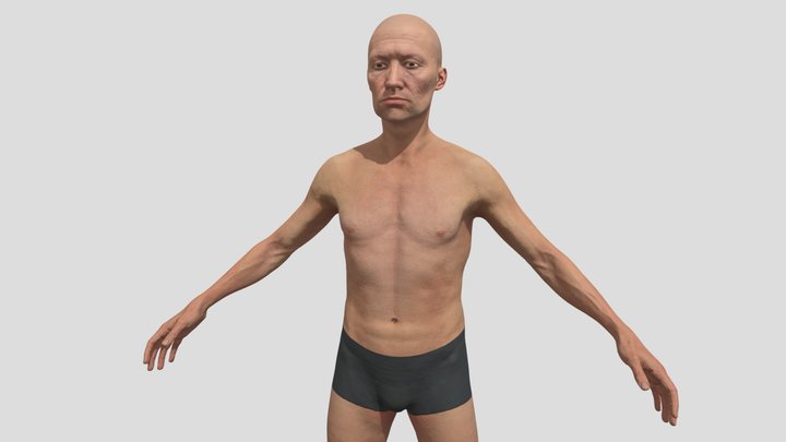 Adam realistic character 3D model 3D Model