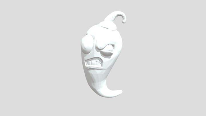 Chili Plush Toy 3D Model