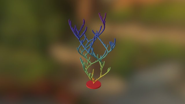 Random uniform tree 3D Model