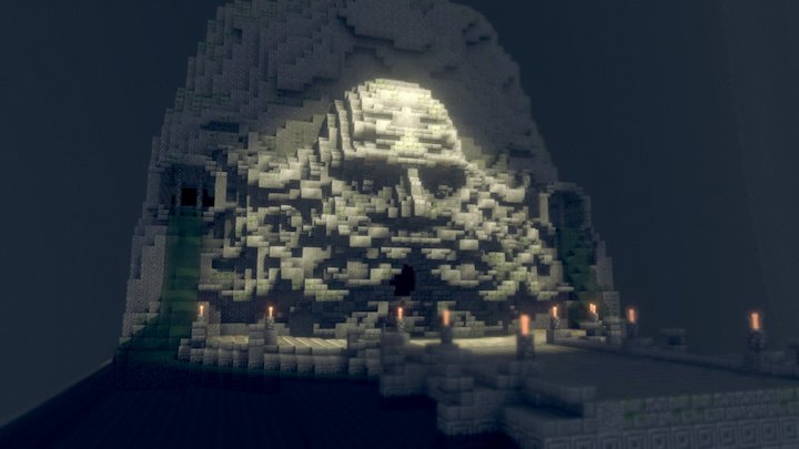 Voxel Minecraft Chamber of Secrets 3D Model