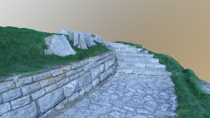 Portsmouth Coast Rocks & Steps (Photogrammetry) 3D Model