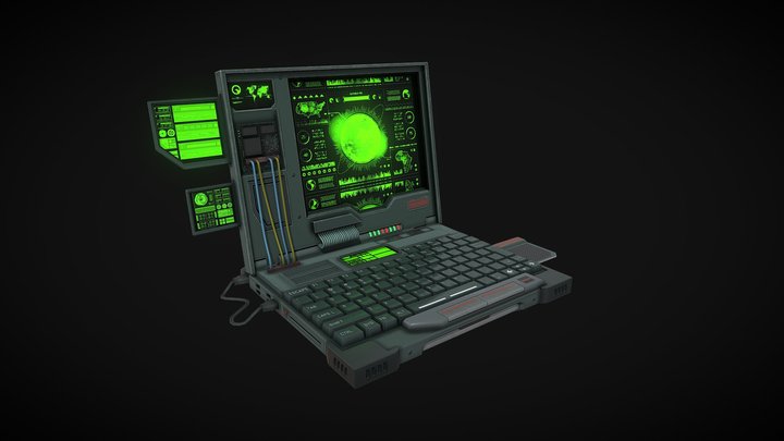 Scifi Laptop 3D Model