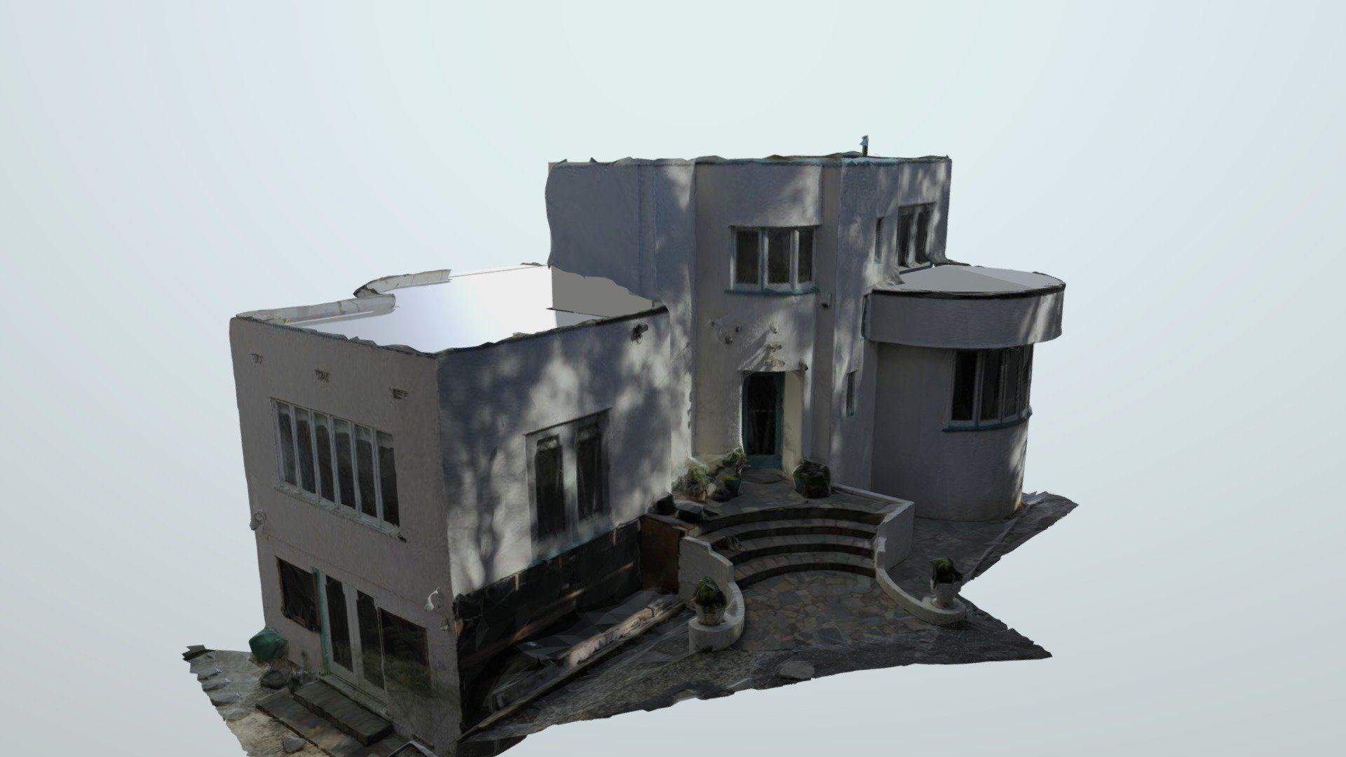 Demolished deco house Titirangi