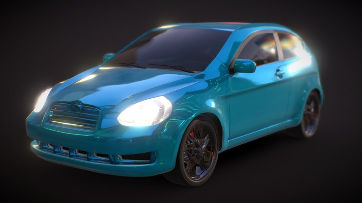 Hatchback car model 3D Model