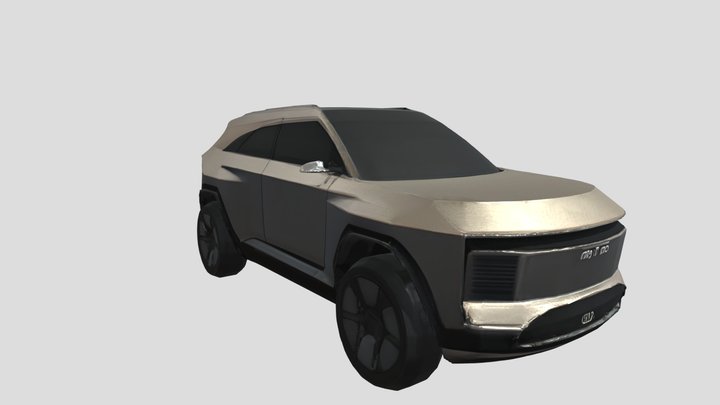 Futuristic electric vehicle concept 3D Model