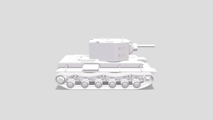 KV-2 by JIaCTuK (planning to add texture later) 3D Model