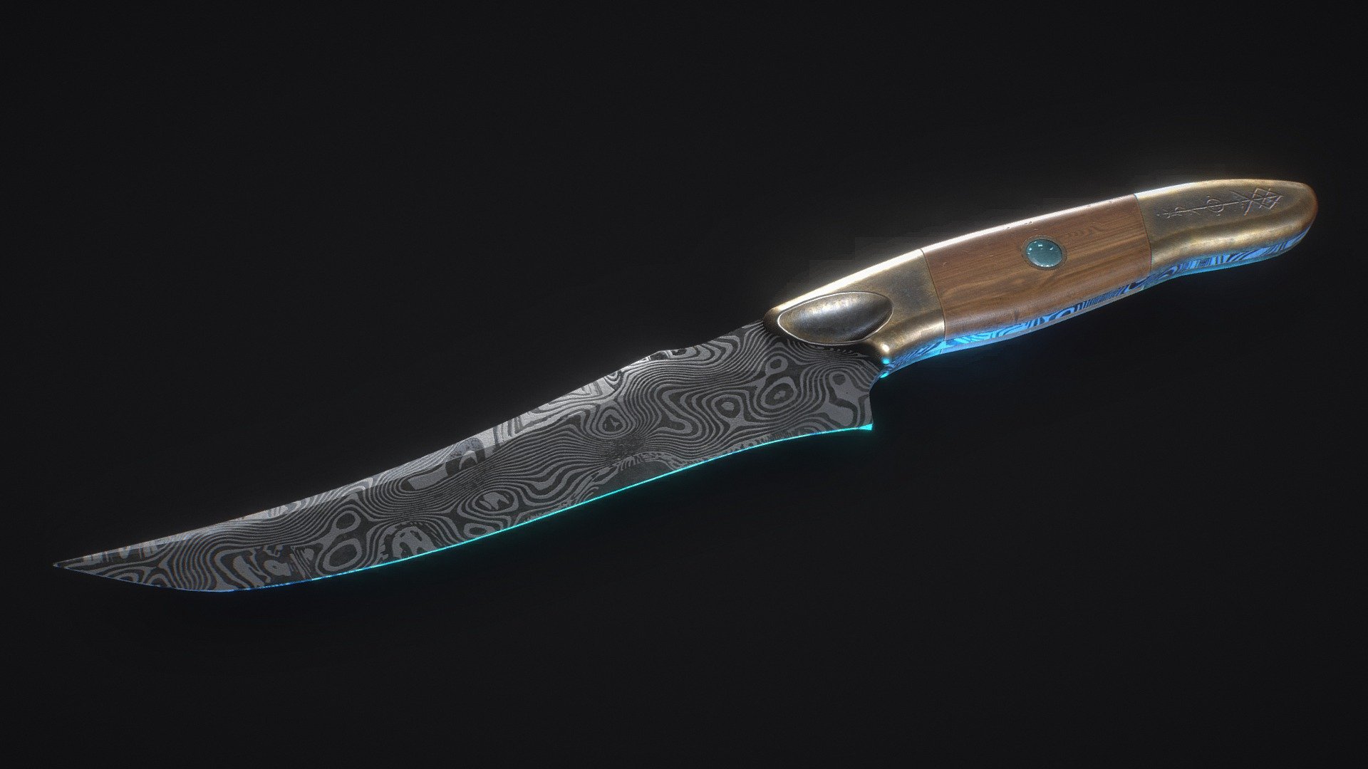 Damascus Dagger - Buy Royalty Free 3D model by re1monsen [da9959d ...