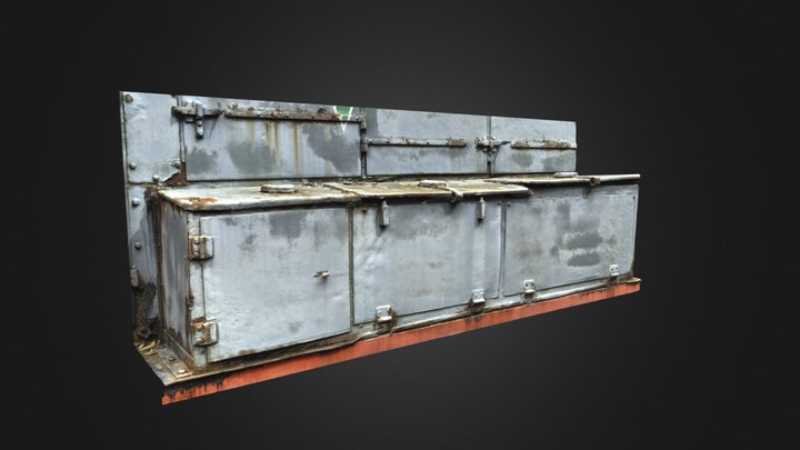 Rusty Metal Box 3D Model