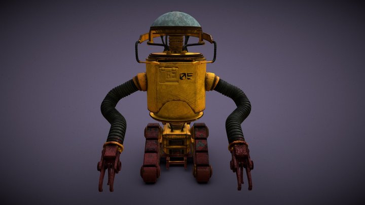 Realistic Robobrain 3D Model