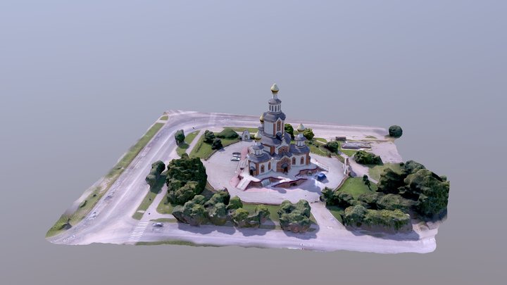 Церковь 3D Model
