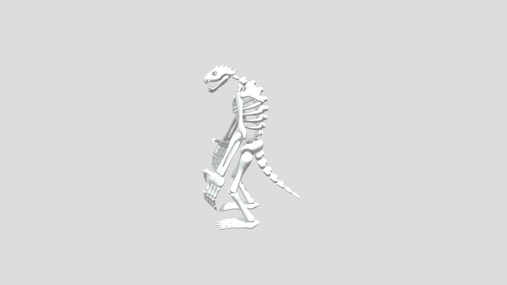 Skeletic Monster 3D Model