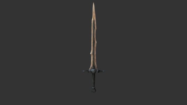 Skyrim Dragonbone Sword 3D Model