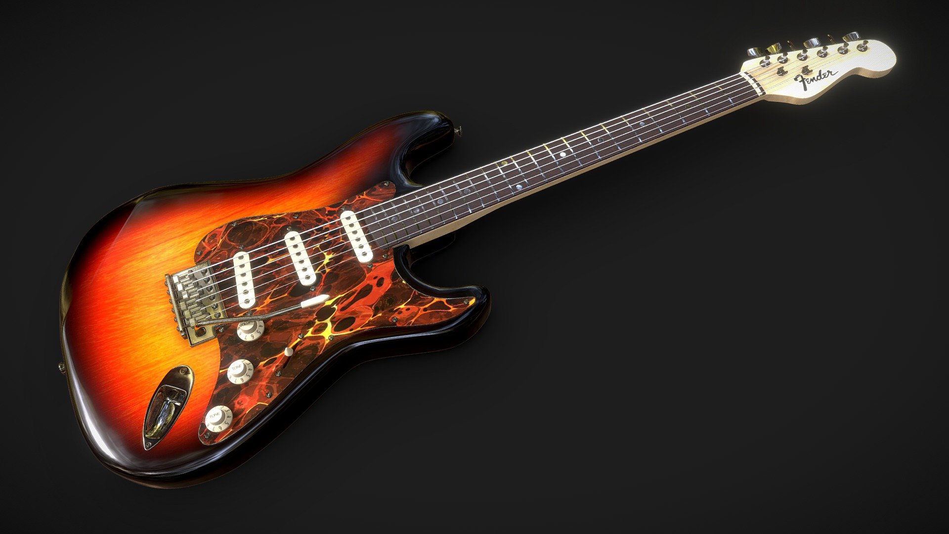 Fender Electric Guitar - Download Free 3D model by Allay Design ...