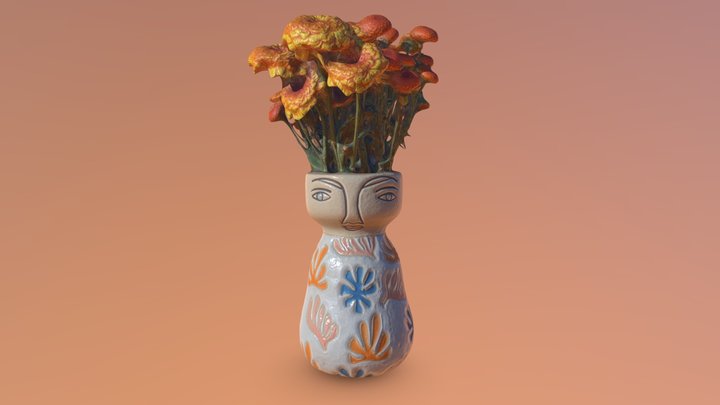 Flower Vase Photoscan 3D Model