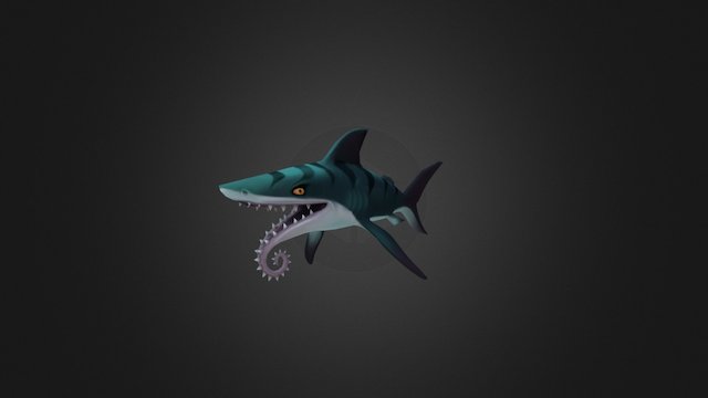 Shark - Helicoprion 3D Model