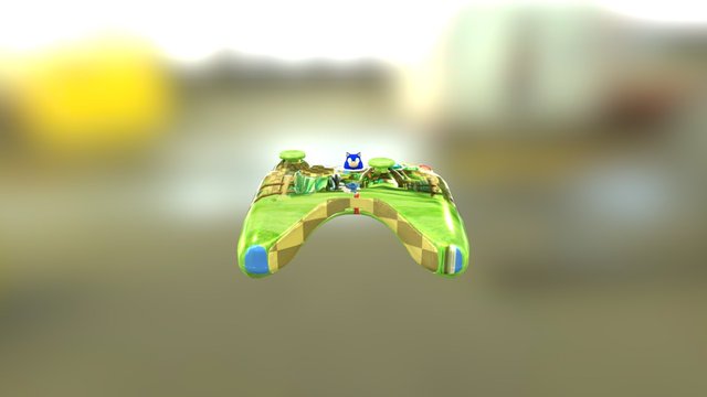 Xbox 360 Sonic FanArt 3D Model