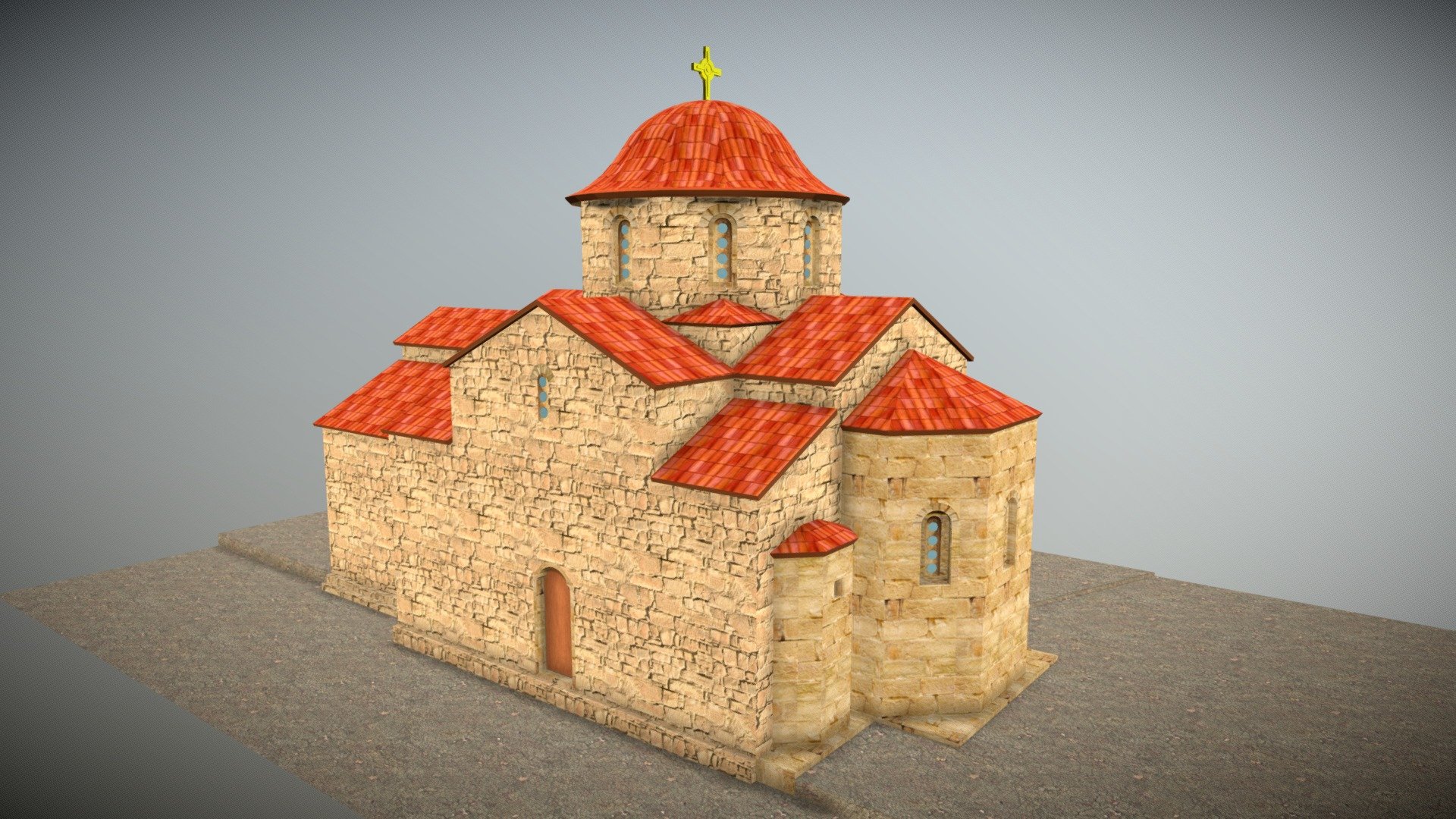 Cross Dome Church, Sudak region [Reconstruction] — Sketchfab embed 3D viewer