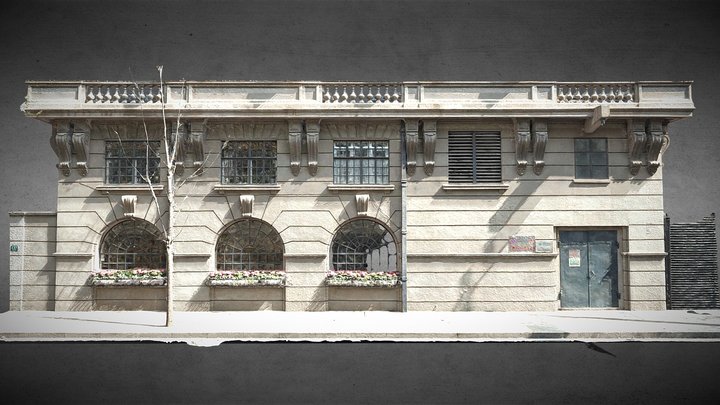 The podium facade of I.S.S Normandie Apartment 3D Model