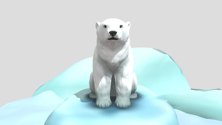Bear Polar 3D Model