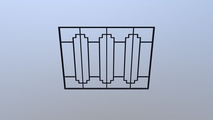 Window Medium Lattice 1 3D Model