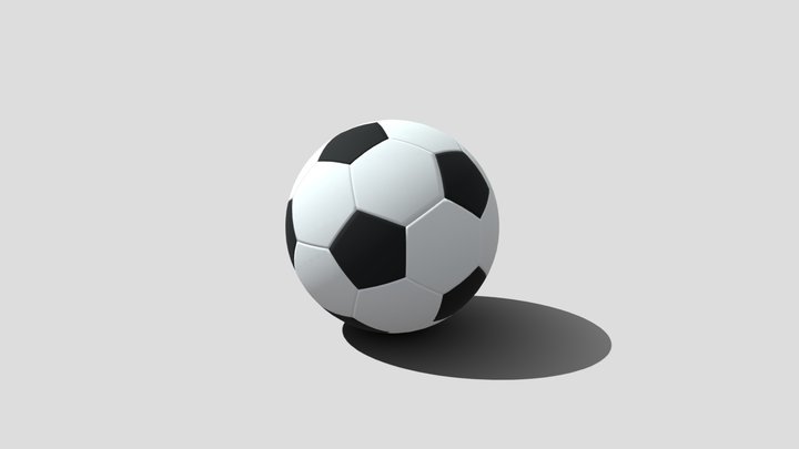 Pelota de Fútbol - Low Poly 3D Model