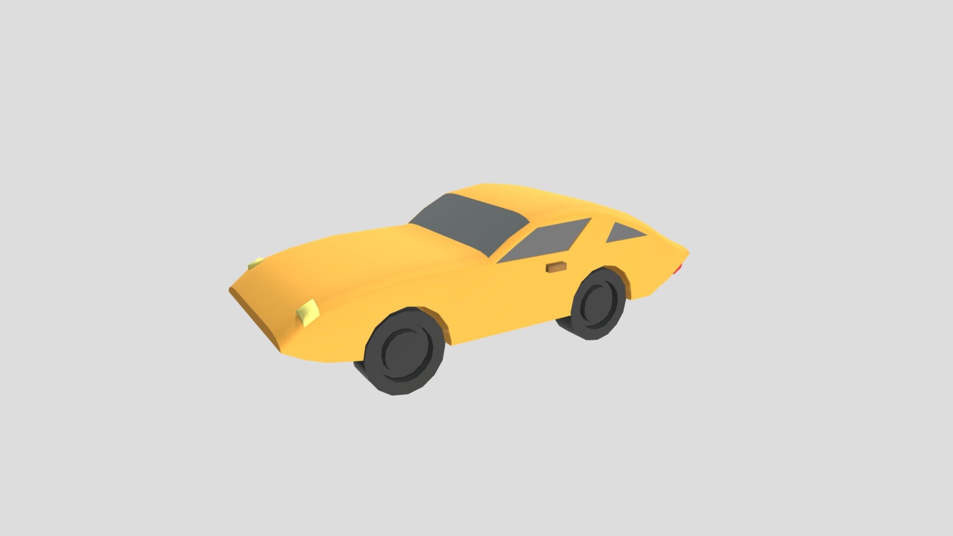 Yellow Car - Download Free 3D model by aysenaz (@Aysenazkara) [daa4b18 ...