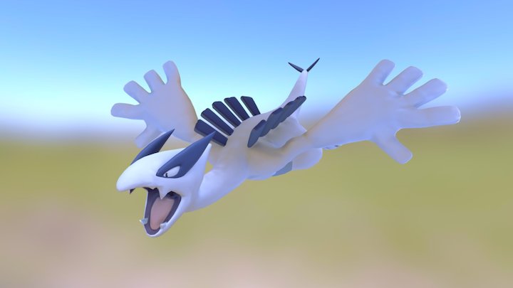 Lugia Pokemon - Fan Art 3D Model