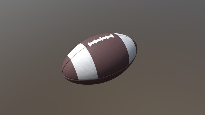 NFL Football 3D Model