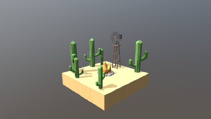 Old Desert 3D Model