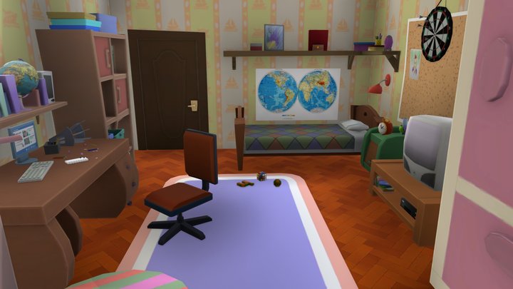 Фиксики комната ДимДимыча 3D Model