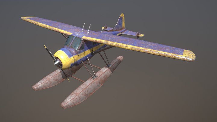 Fallout: Cascadia - DHC-2 Beaver Seaplane 3D Model