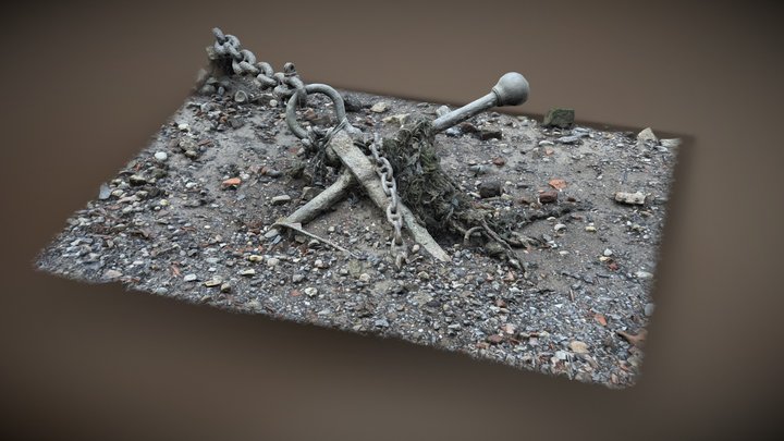 Chain & Anchor, River Thames Foreshore – Free 3D Model STL