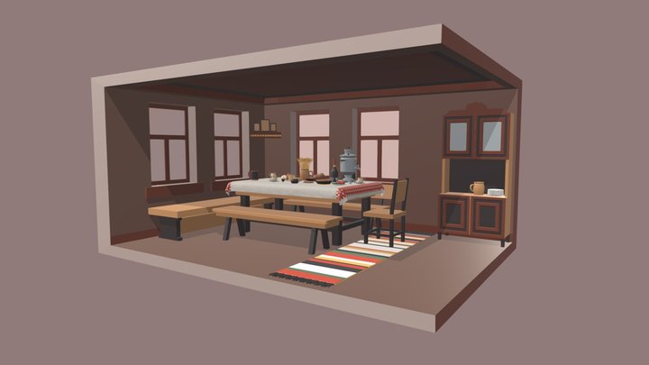Detail&ColorDraftRoom 3D Model