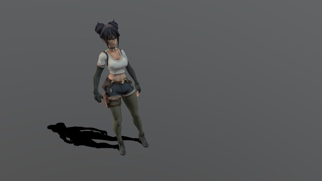 Anime Stylised Woman - IDLE [MESHY 6]