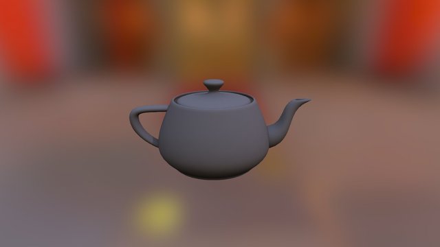 teapot Test Render 3D Model