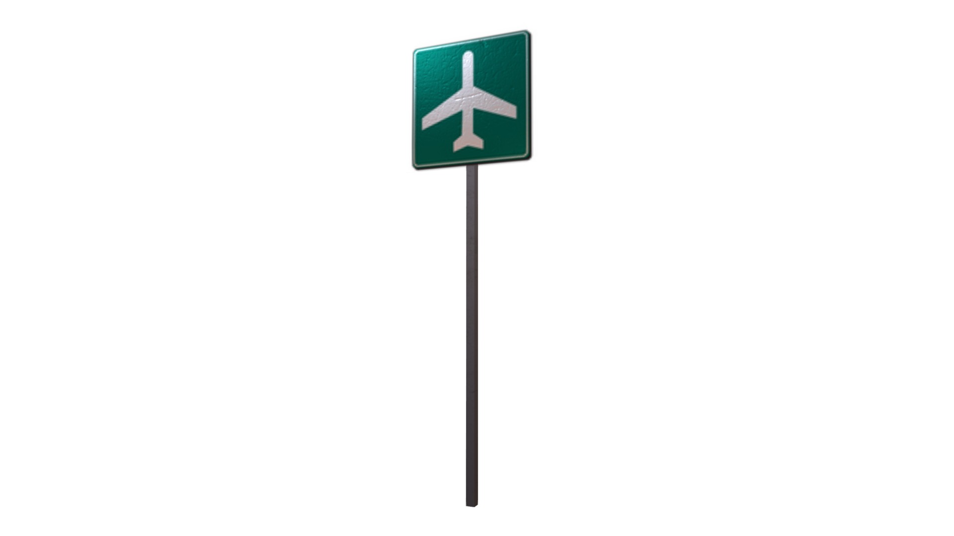 3D model Road Sign - This is a 3D model of the Road Sign. The 3D model is about icon.