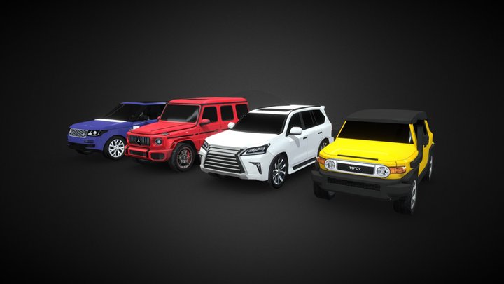 Suv Cars Pack 3D Model