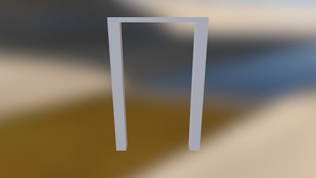 Wall 1 Door Frame 3D Model