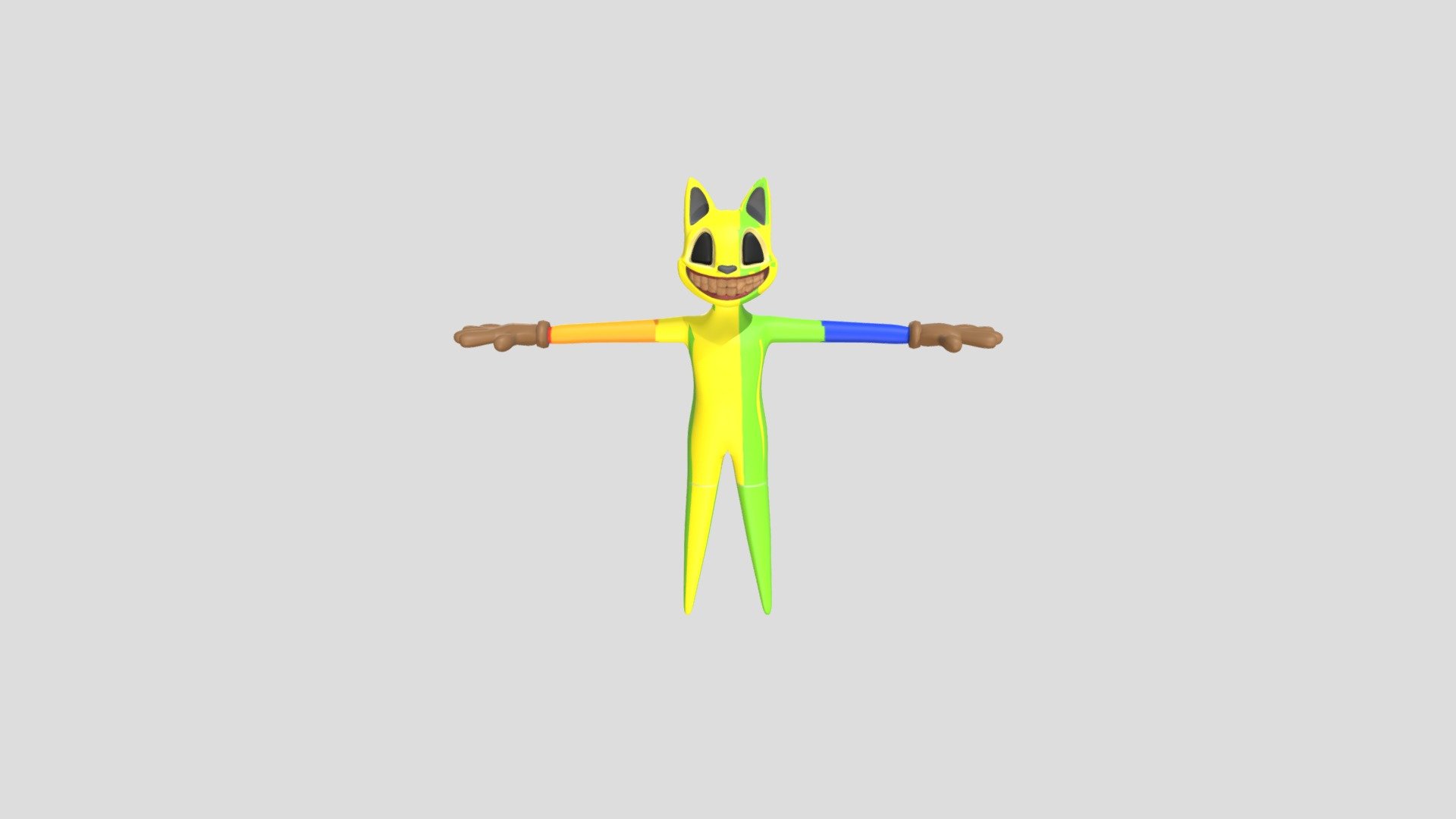 Rainbow Cartoon Cat